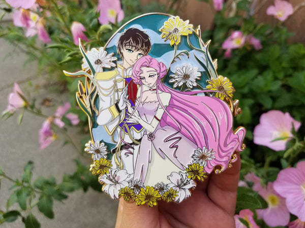 Suzaku/Euphemia 4 inch pin