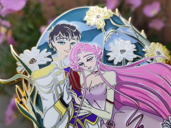 Suzaku/Euphemia 4 inch pin