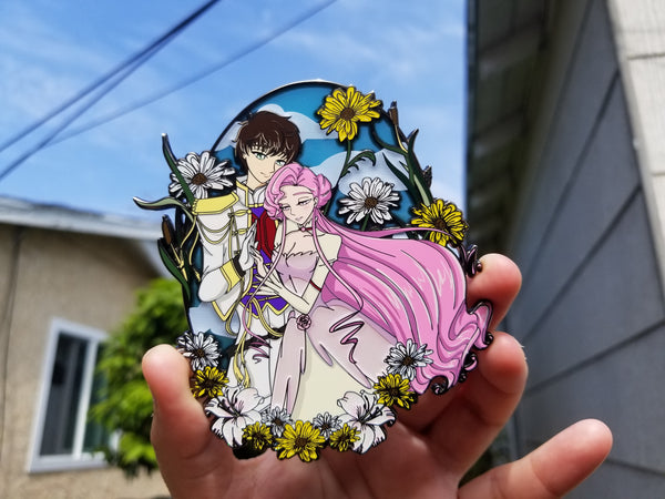 Suzaku/Euphemia 4 inch pin