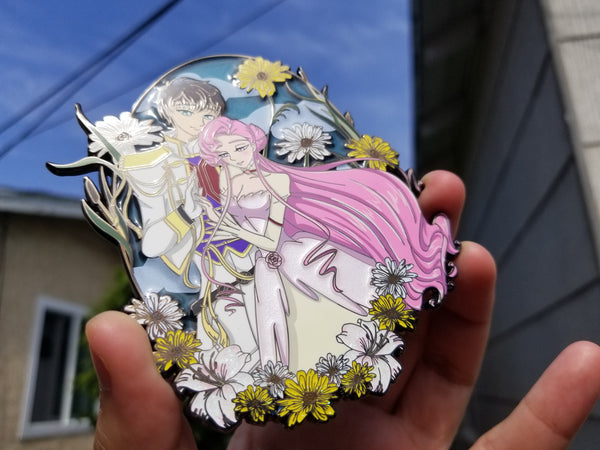 Suzaku/Euphemia 4 inch pin