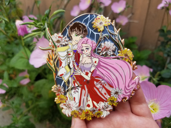 Suzaku/Euphemia 4 inch pin