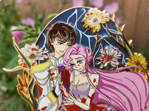 Suzaku/Euphemia 4 inch pin