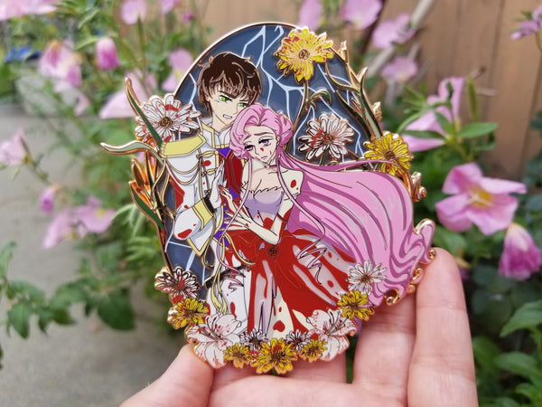 Suzaku/Euphemia 4 inch pin