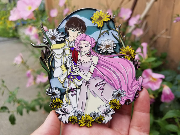 Suzaku/Euphemia 4 inch pin