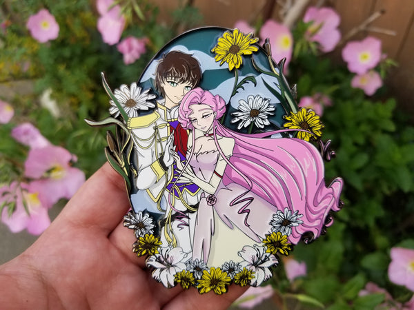 Suzaku/Euphemia 4 inch pin