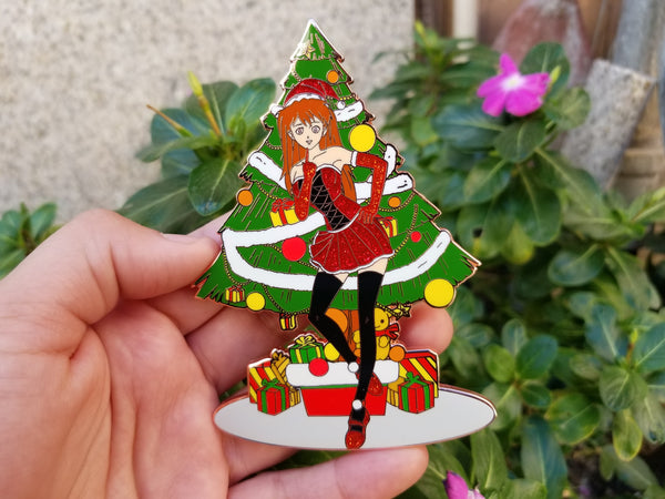 Christmas Asuka 4 inch pin